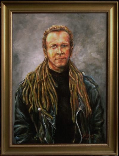Maik Wirt, Öl auf Leinwand, 55 x 75 cm. Günter A. Wirt, Gladbeck, 2008