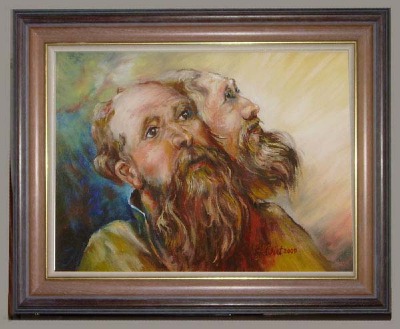 Zwei Apostel - erstellt, Okt. 2009